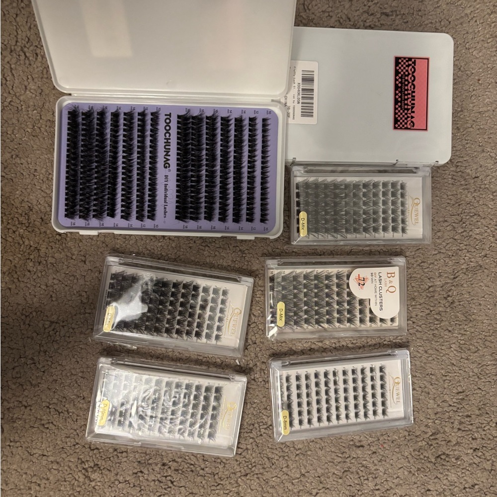 Black Makeup Lashes Set